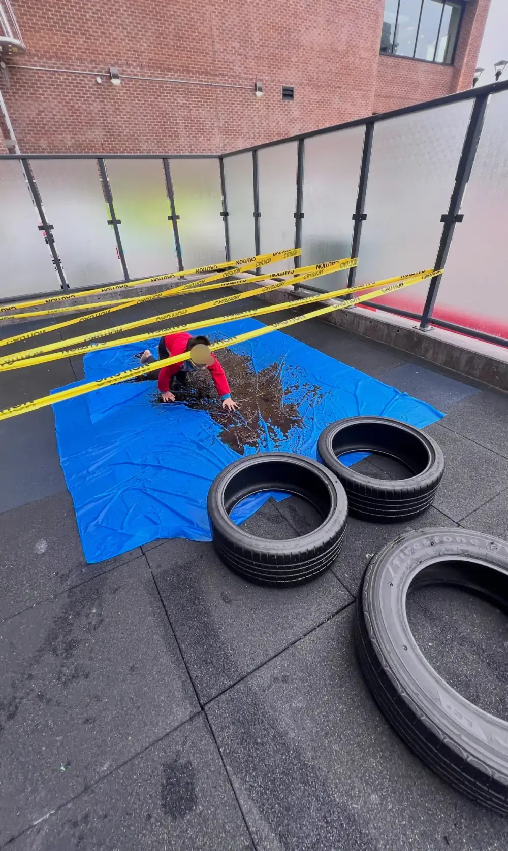 Village Scholars Preschool photo: loose-parts outdoor setup for exploration