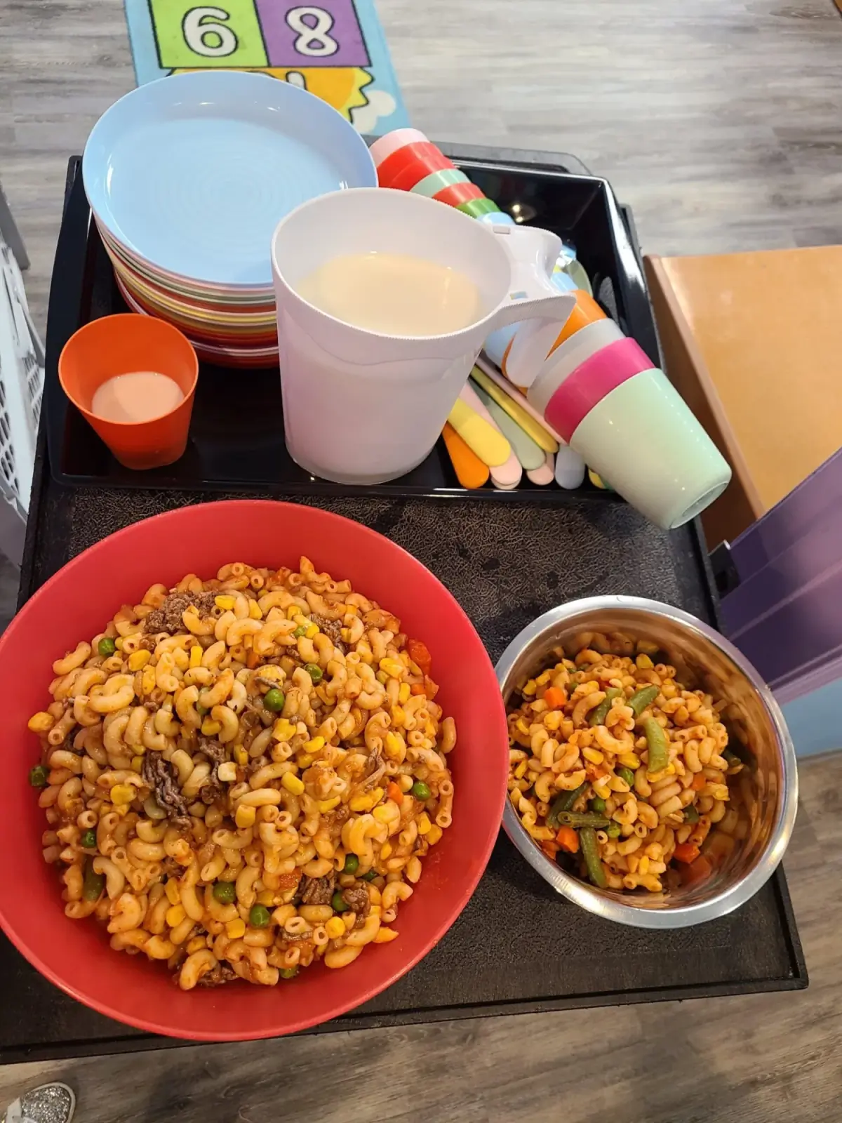 Freshly prepared meal served at Village Scholars Preschool